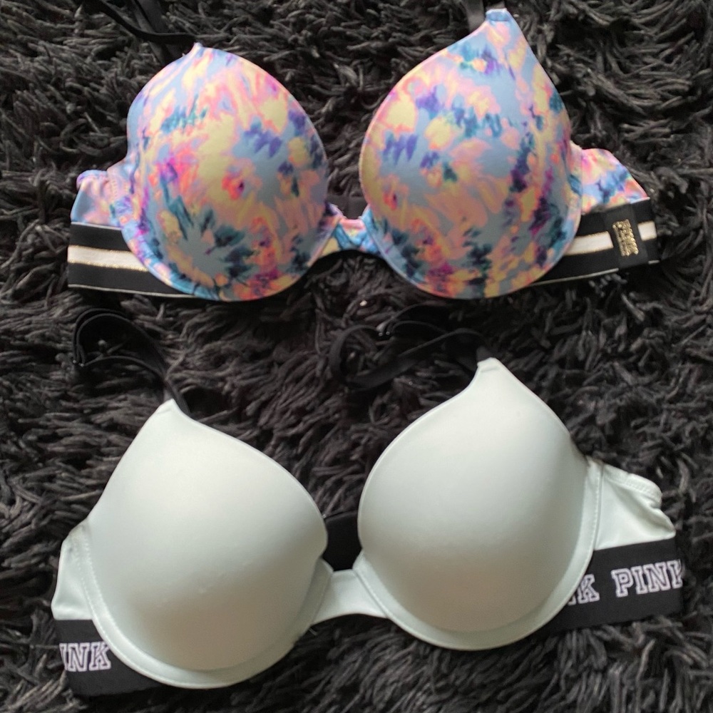 Pink everywhere bra, set of 2, size 34B
